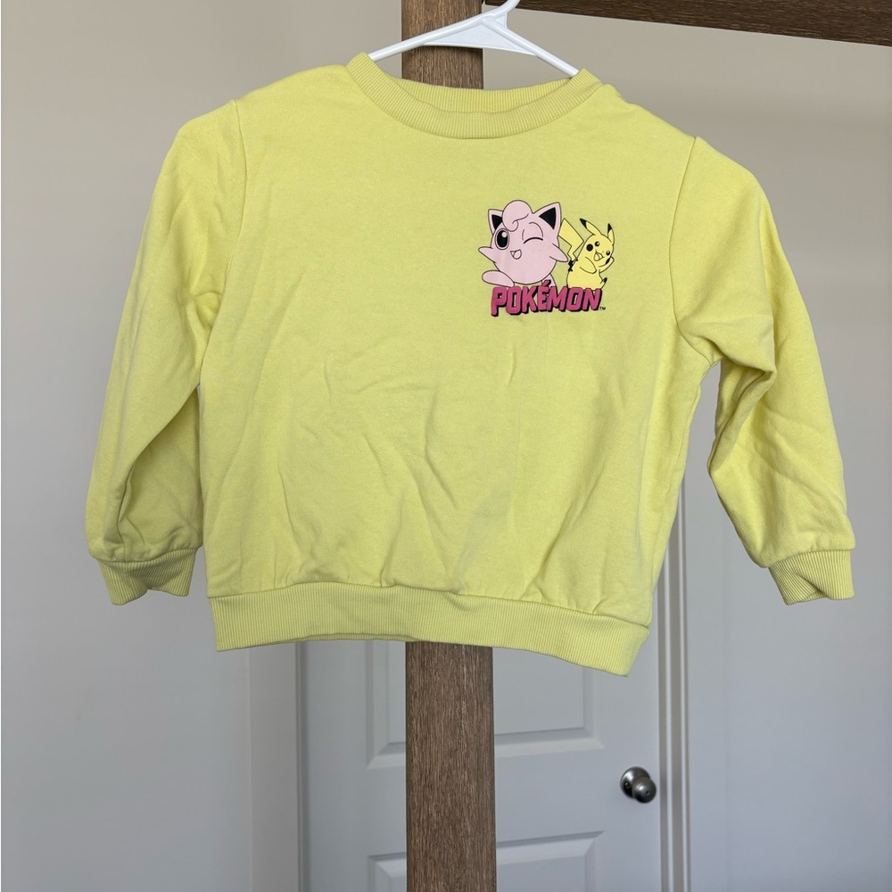 H&M Pokemon Kids Yellow Sweatshirt